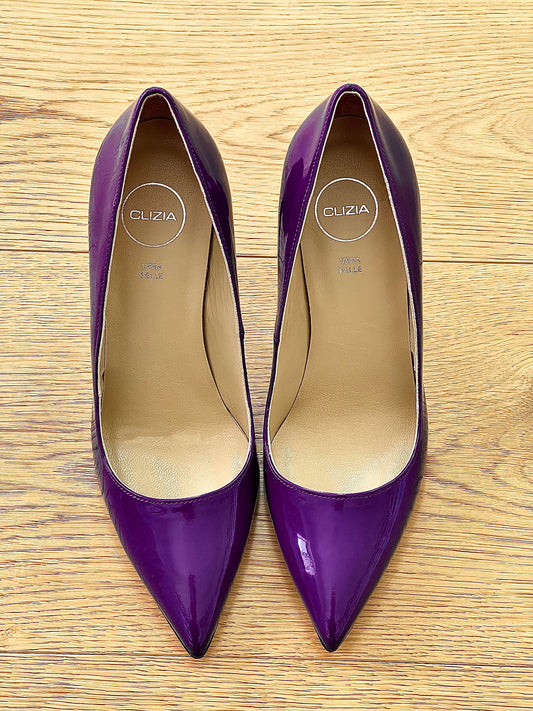 NOE EN CUIR VERNI VIOLET