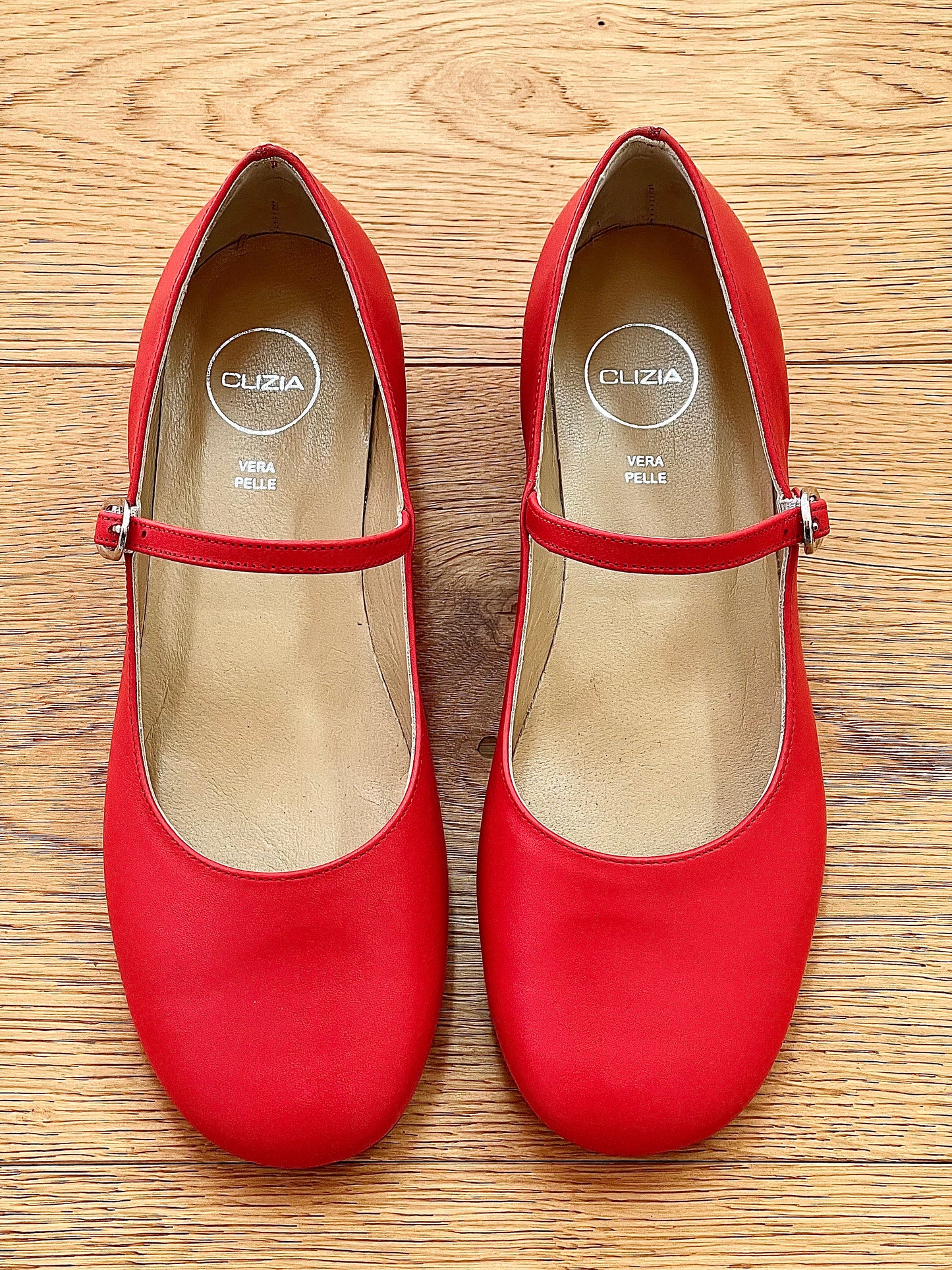 ZELIA CUIR ROUGE