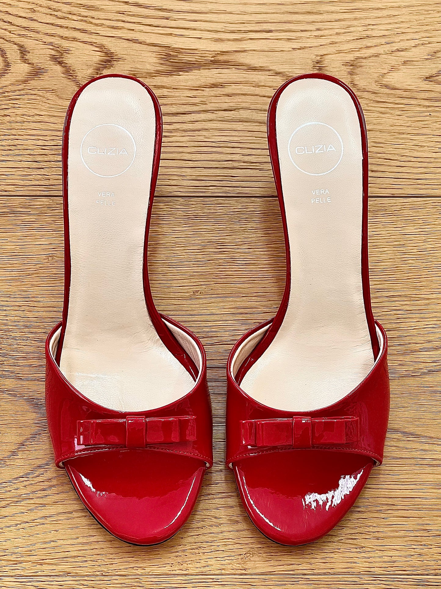 EMILY CUIR VERNI ROUGE