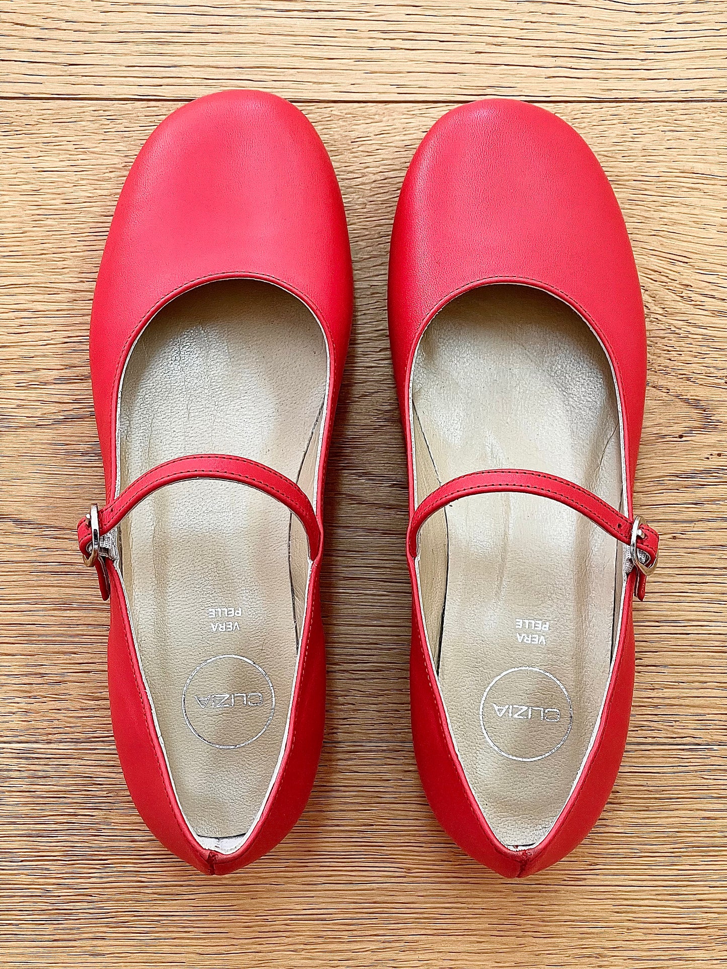 ZELIA CUIR ROUGE
