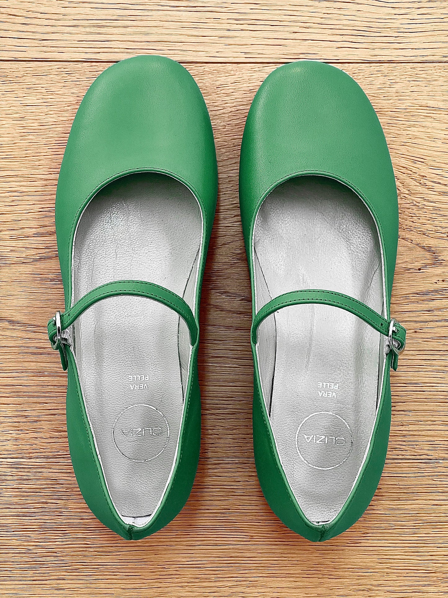 ZELIA CUIR VERT