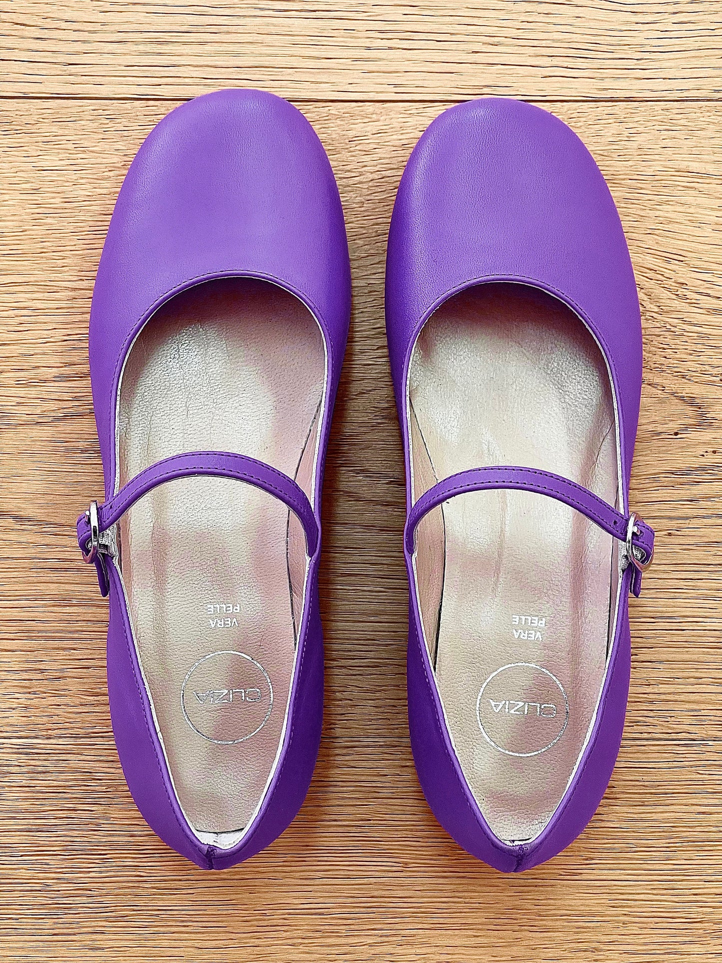 ZELIA CUIR VIOLET