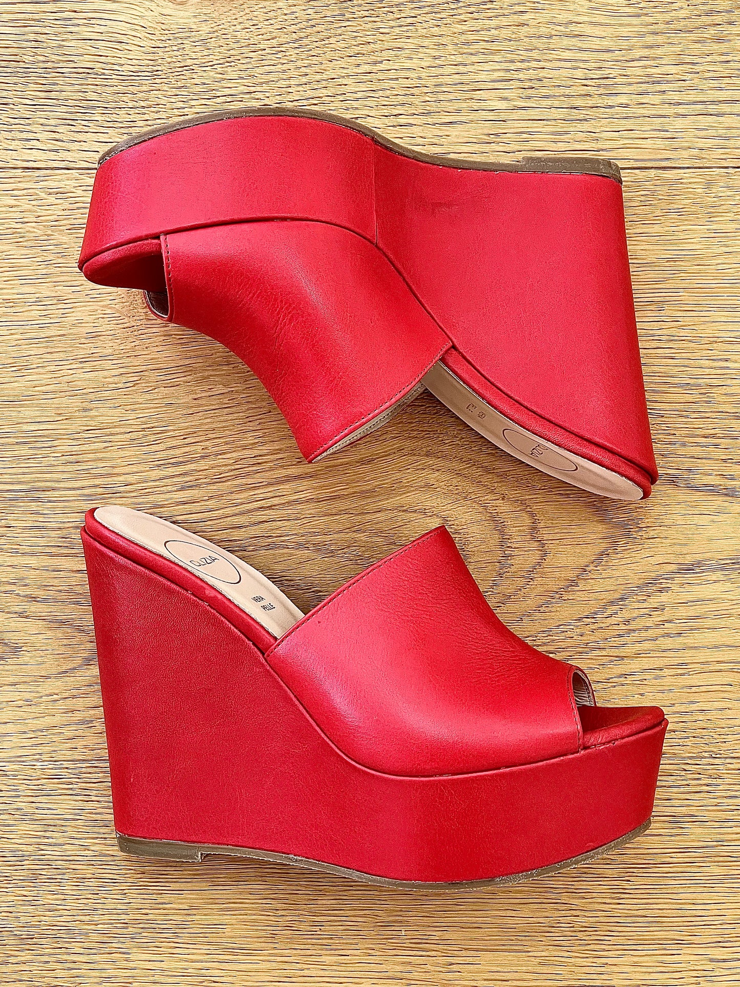 EMMA CUIR ROUGE