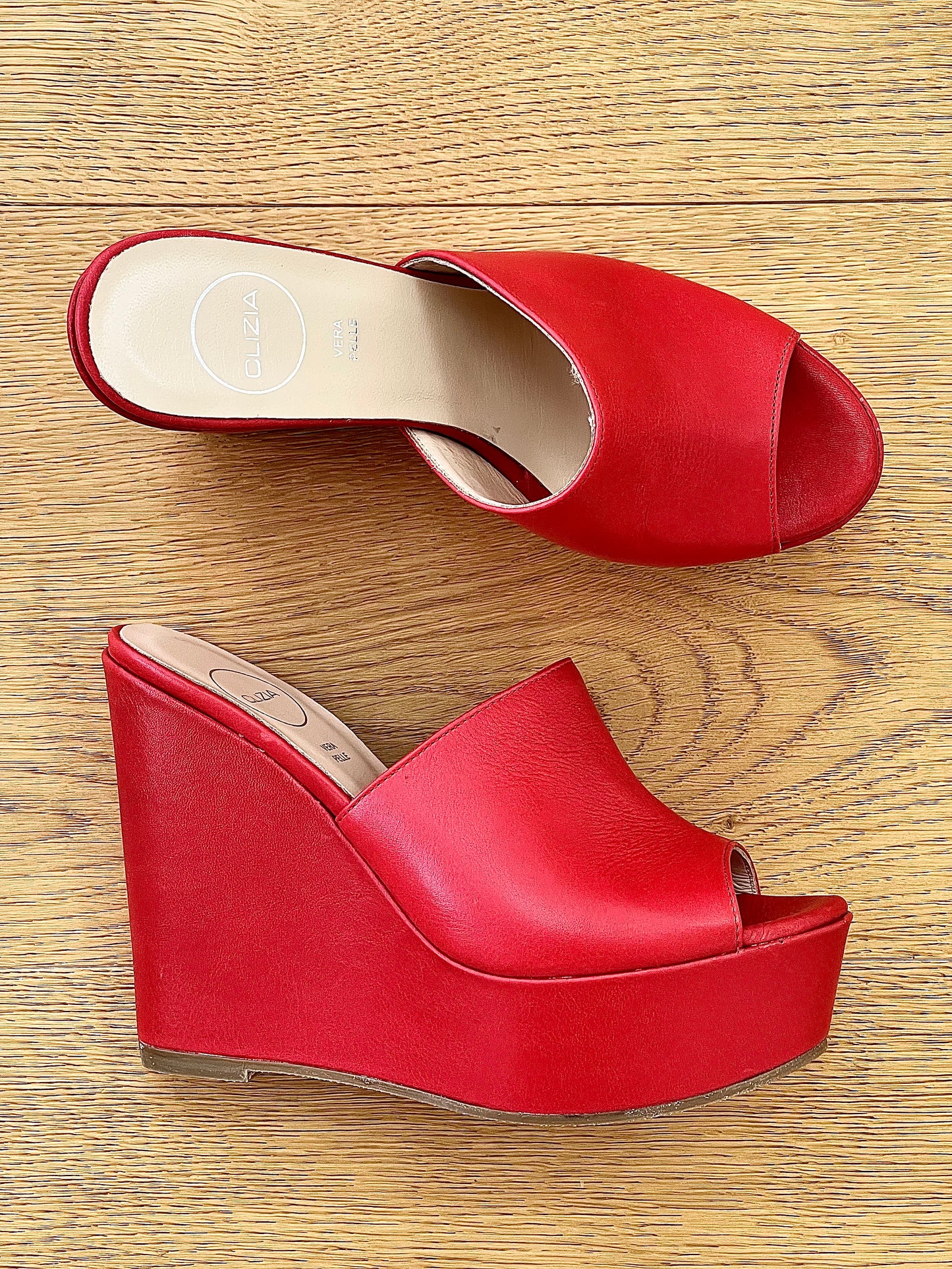 EMMA CUIR ROUGE