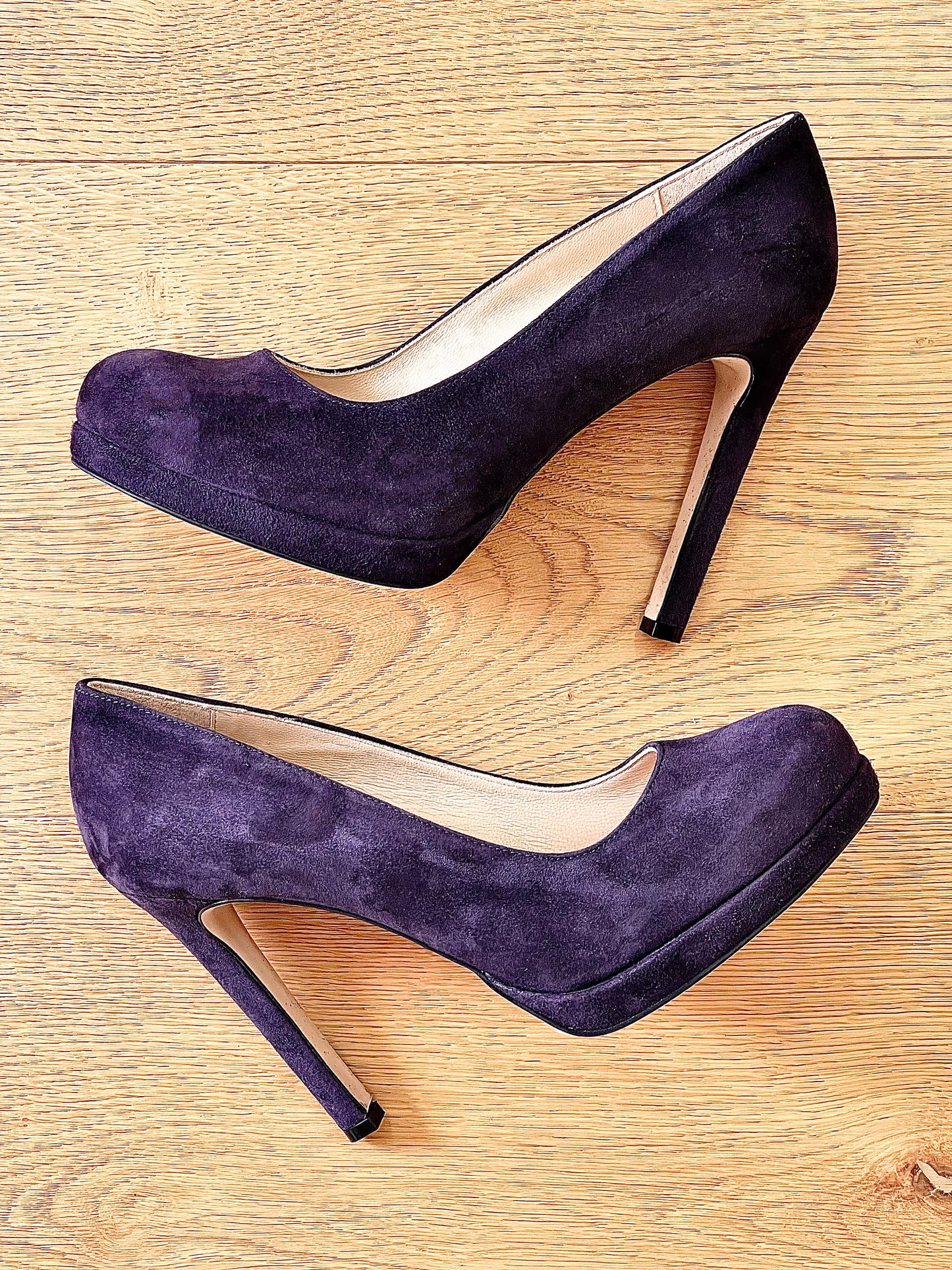 ANNA SUEDE PLUM