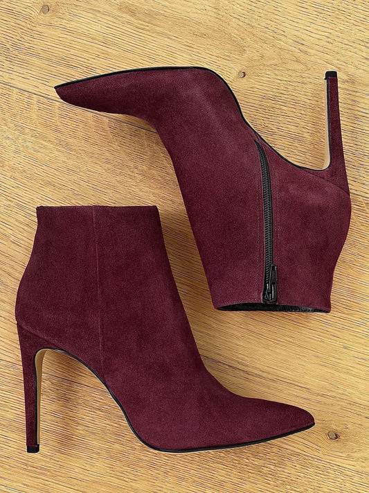 TITA EN DAIM BORDEAUX