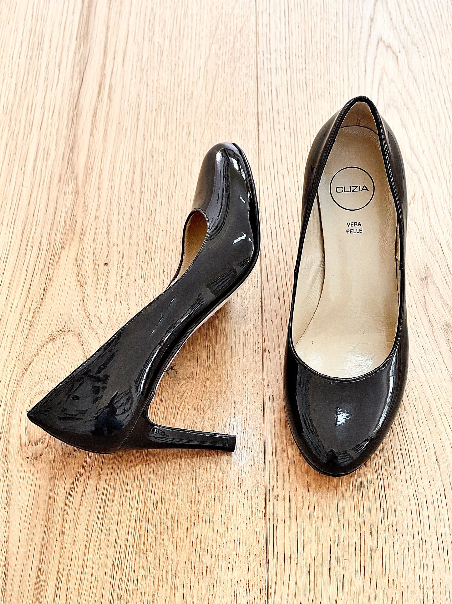 JENNYFER CUIR VERNI NOIR