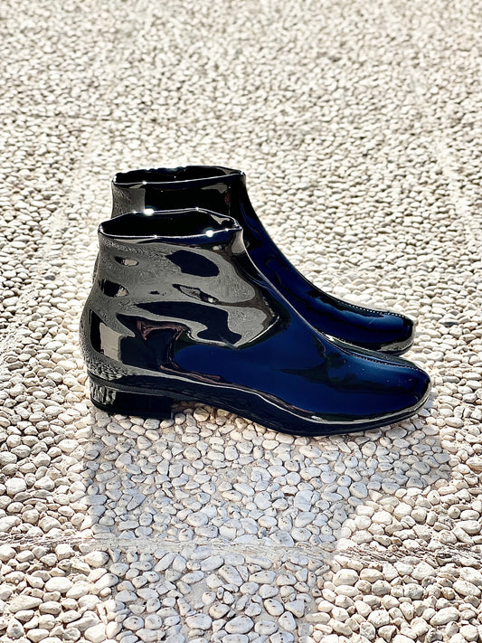 CALVIN NOIR CUIR VERNI