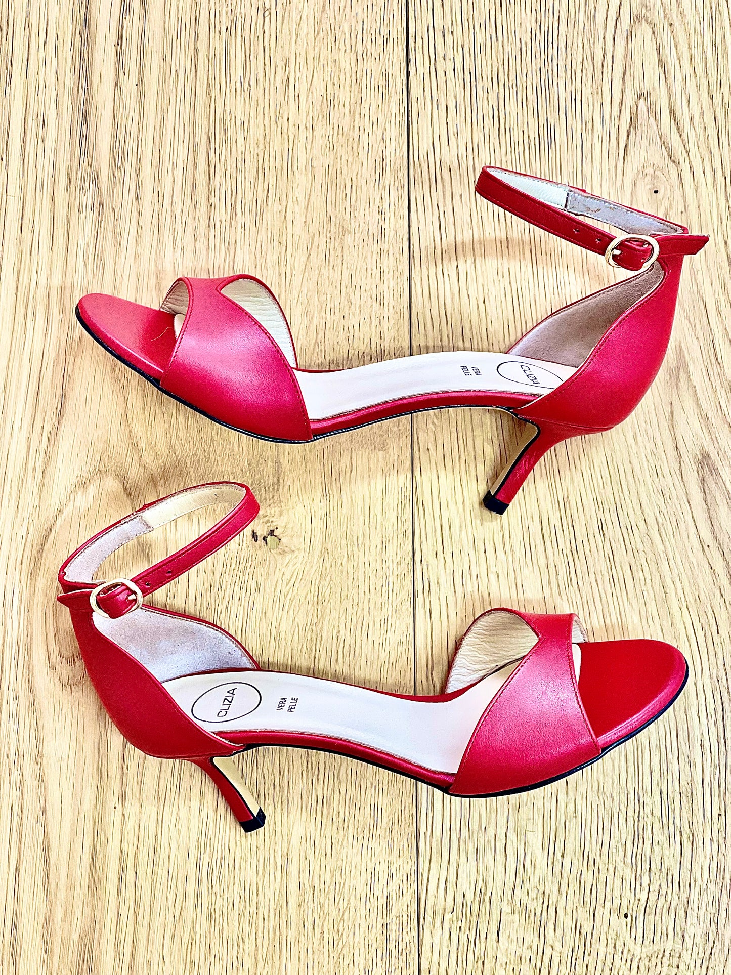 SHYLA CUIR ROUGE