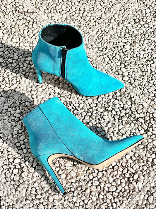 TITA EN DAIM TURQUOISE