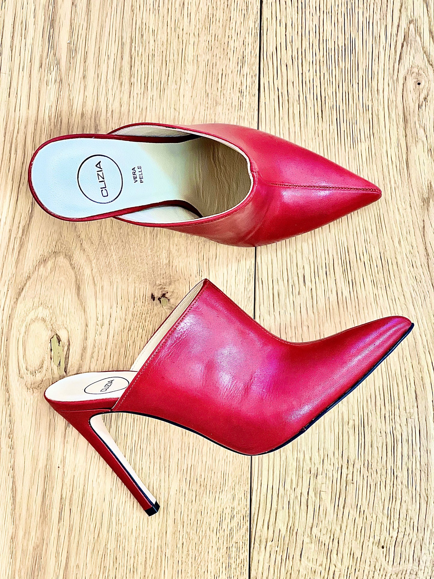 SILVIE LEATHER ROUGE