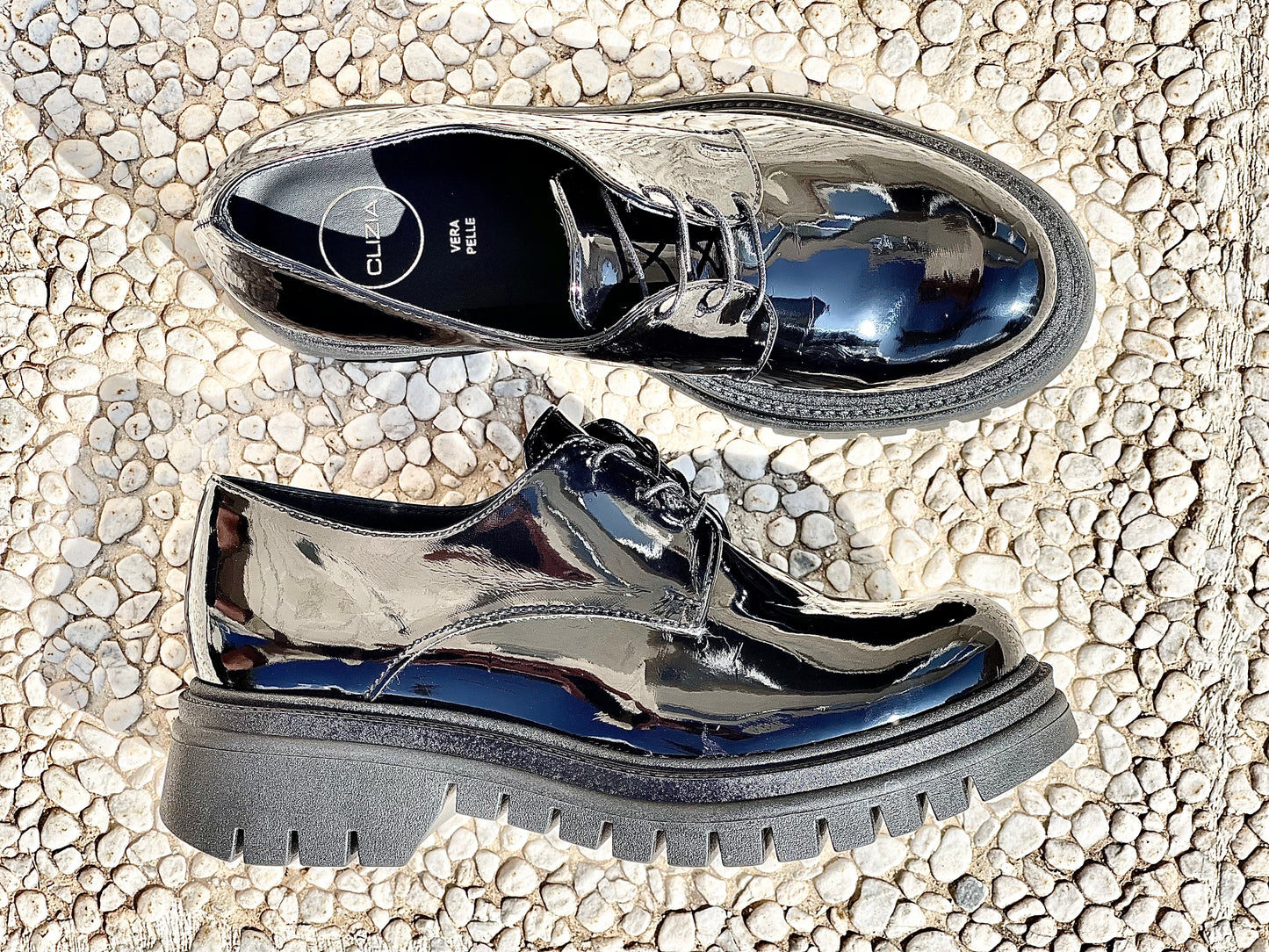 ZADY NOIR CUIR VERNI