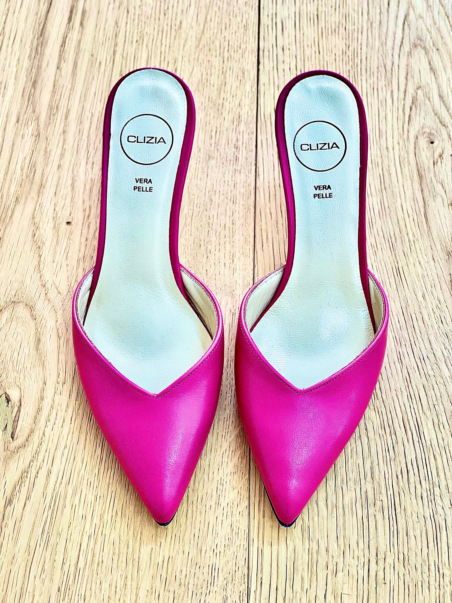 VIKY CUIR FUCHSIA