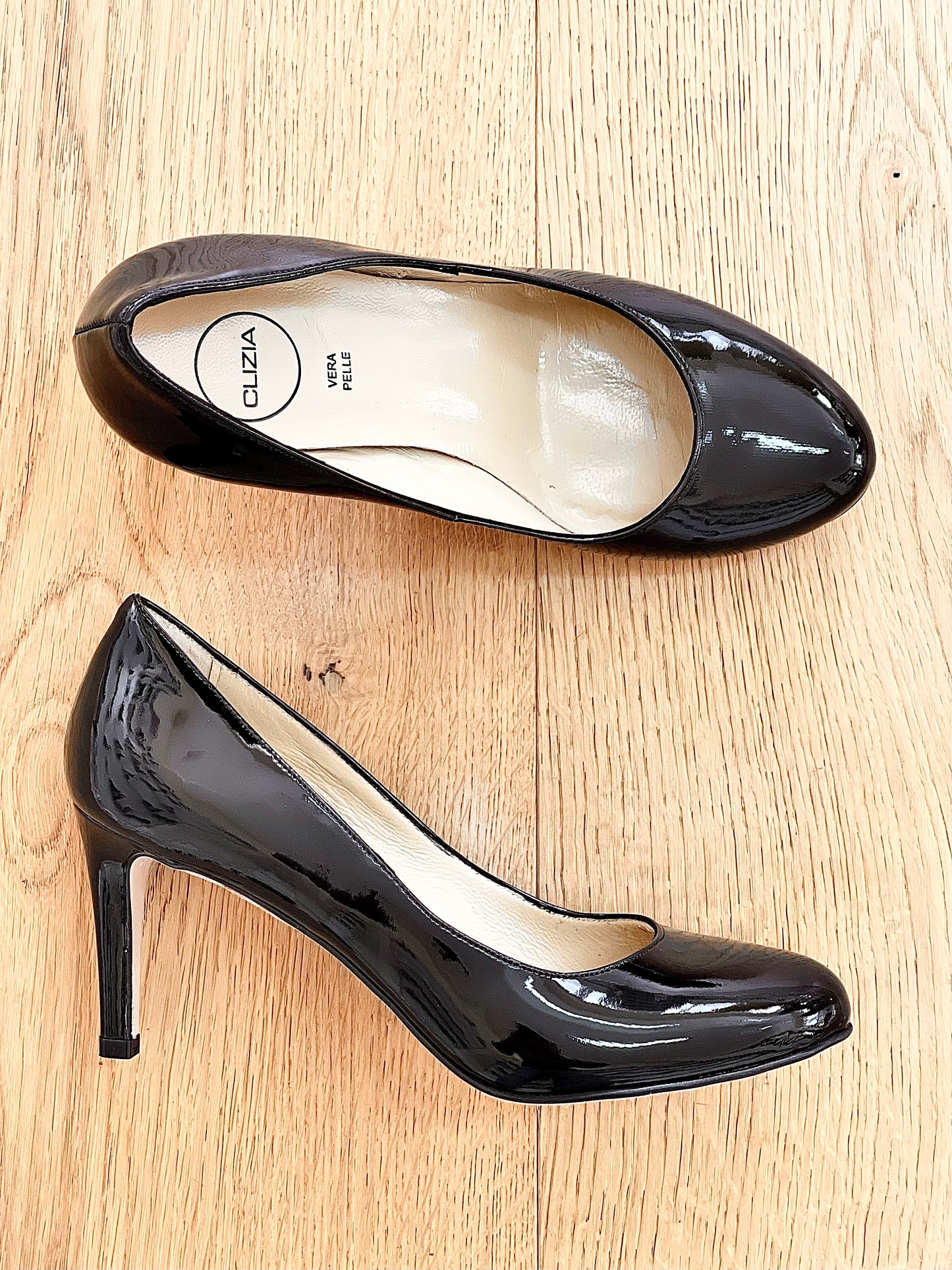 JENNYFER CUIR VERNI NOIR