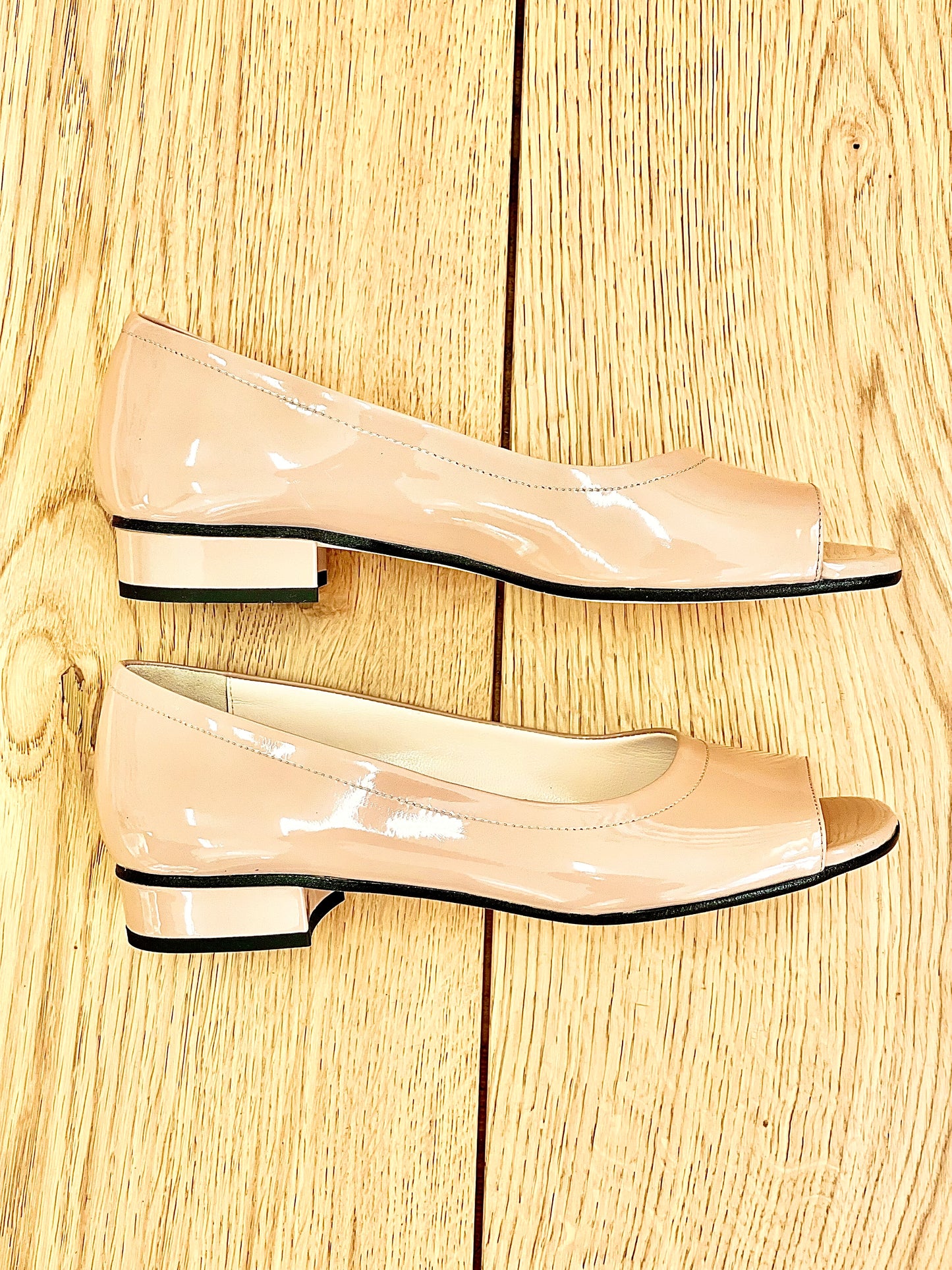 NICOLE NUDE PATENT LEATHER