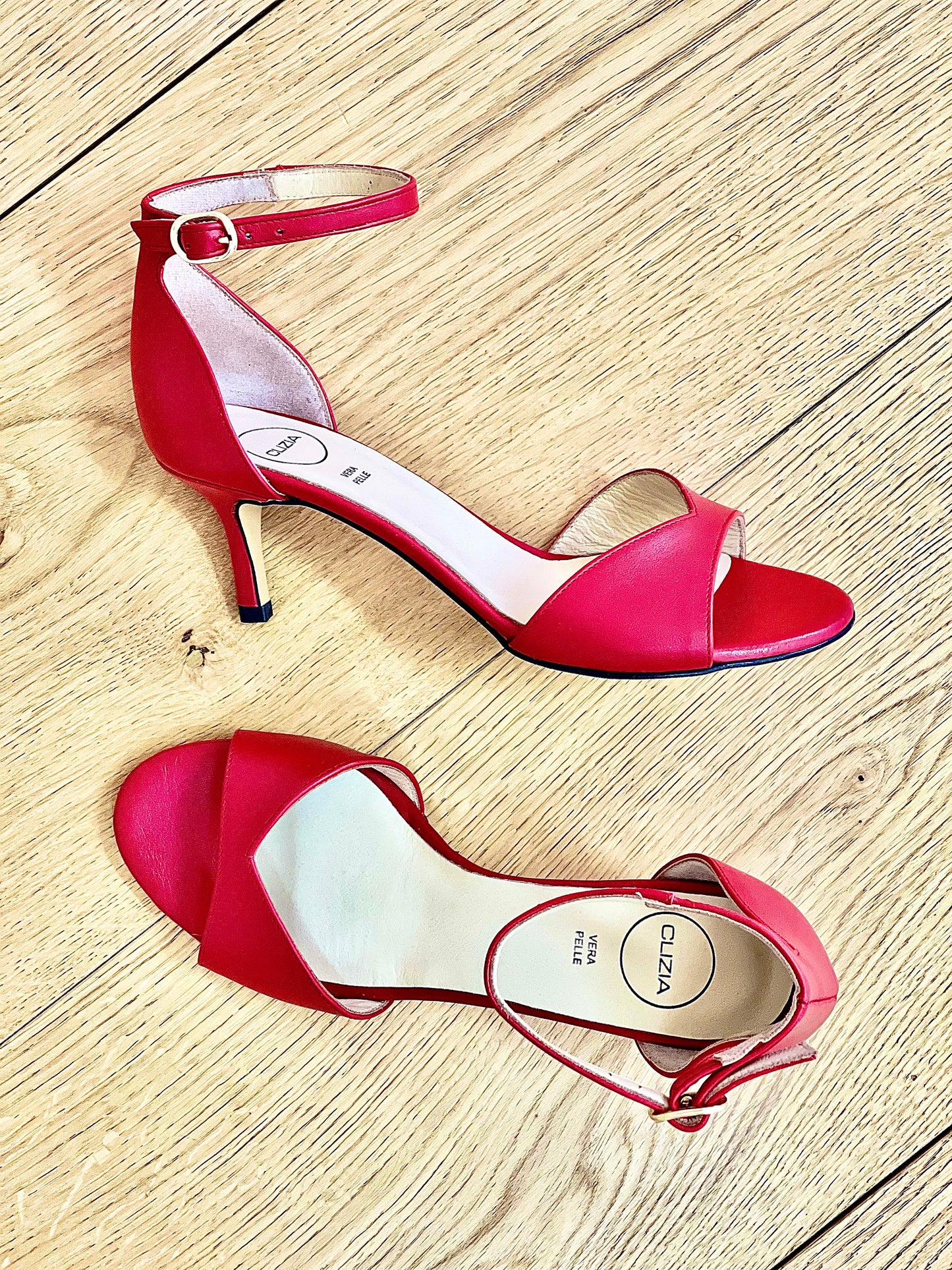 SHYLA CUIR ROUGE