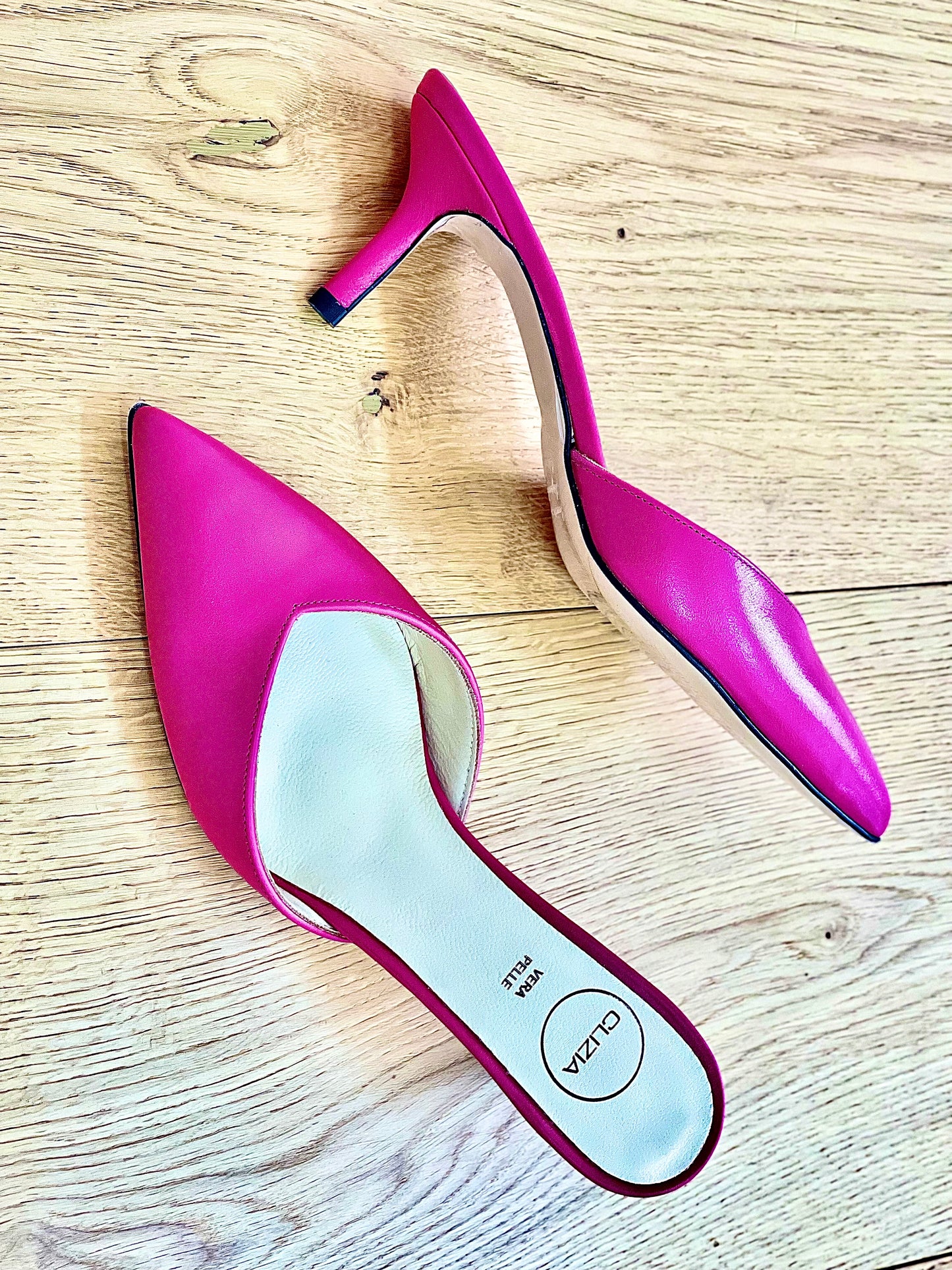 VIKY CUIR FUCHSIA