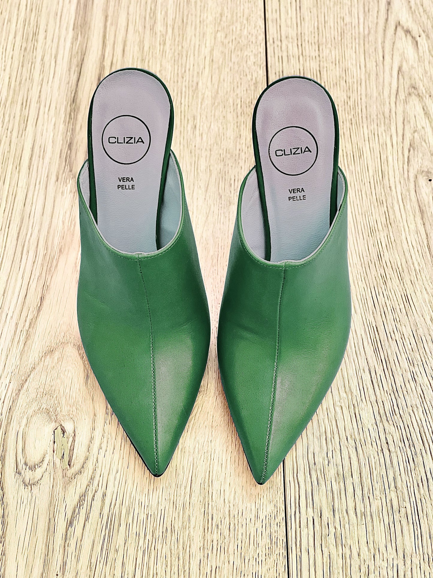 SYLVIE GREEN LEATHER