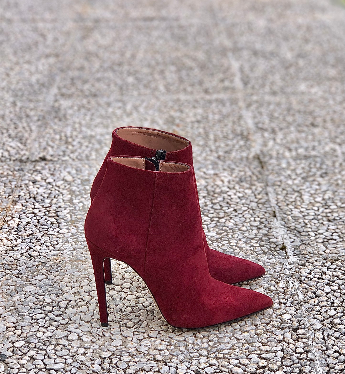 TITA EN DAIM BORDEAUX