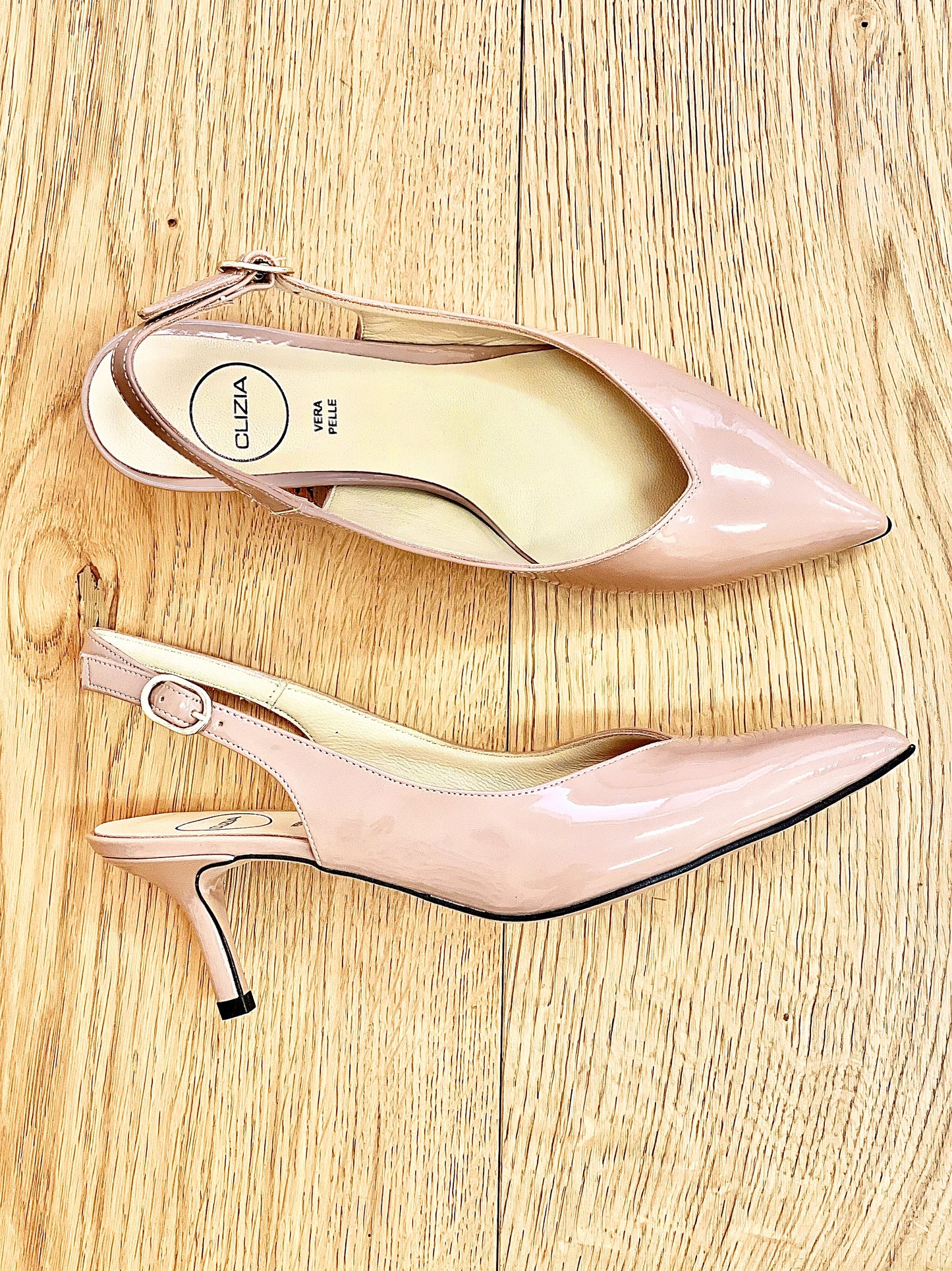 TANIA NUDE PATENT LEATHER