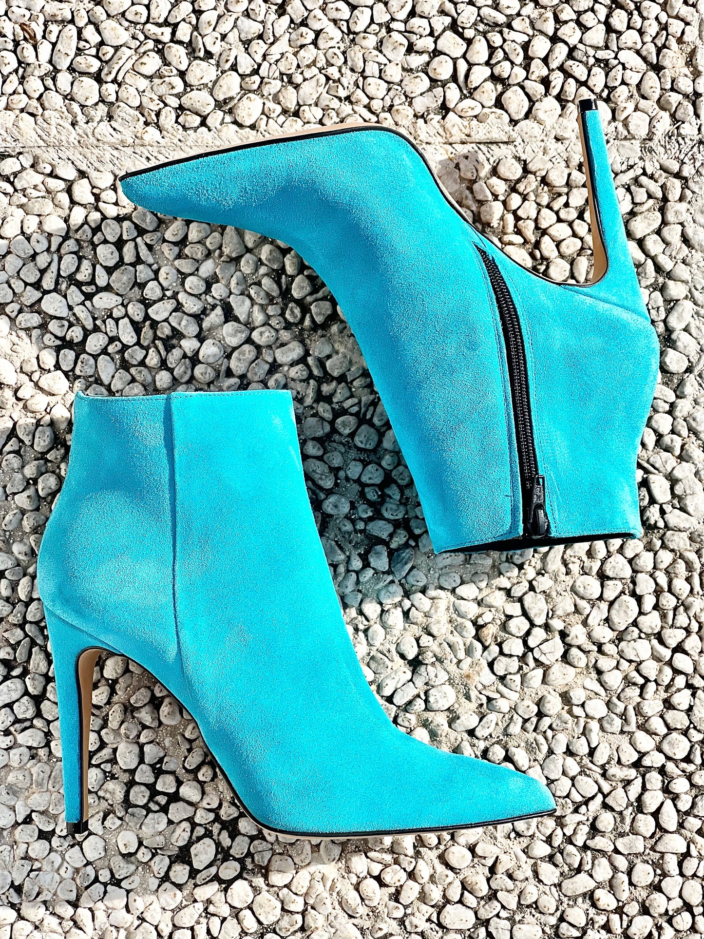 TITA EN DAIM TURQUOISE