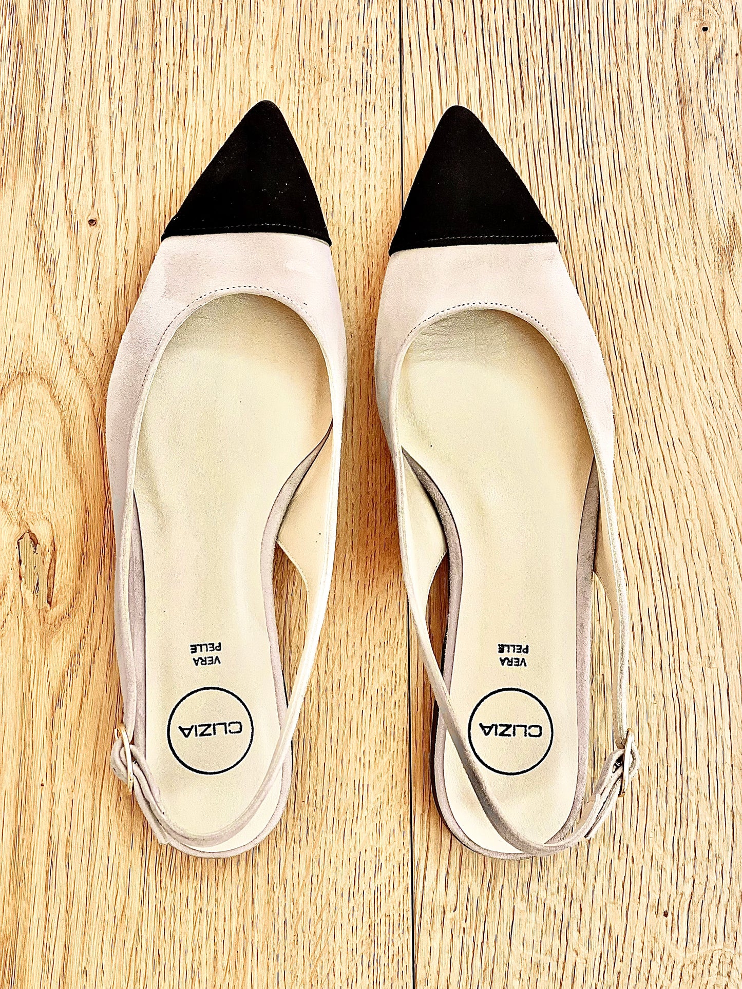 ELLA SUEDE NUDE/BLACK