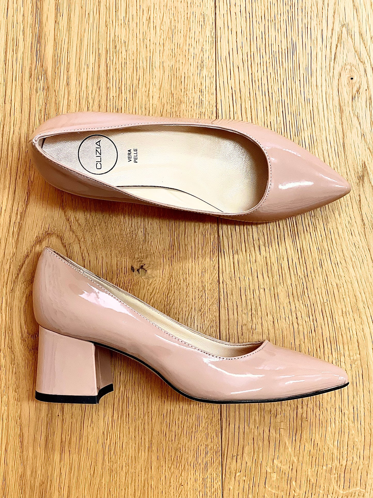 INNA NUDE PATENT LEATHER