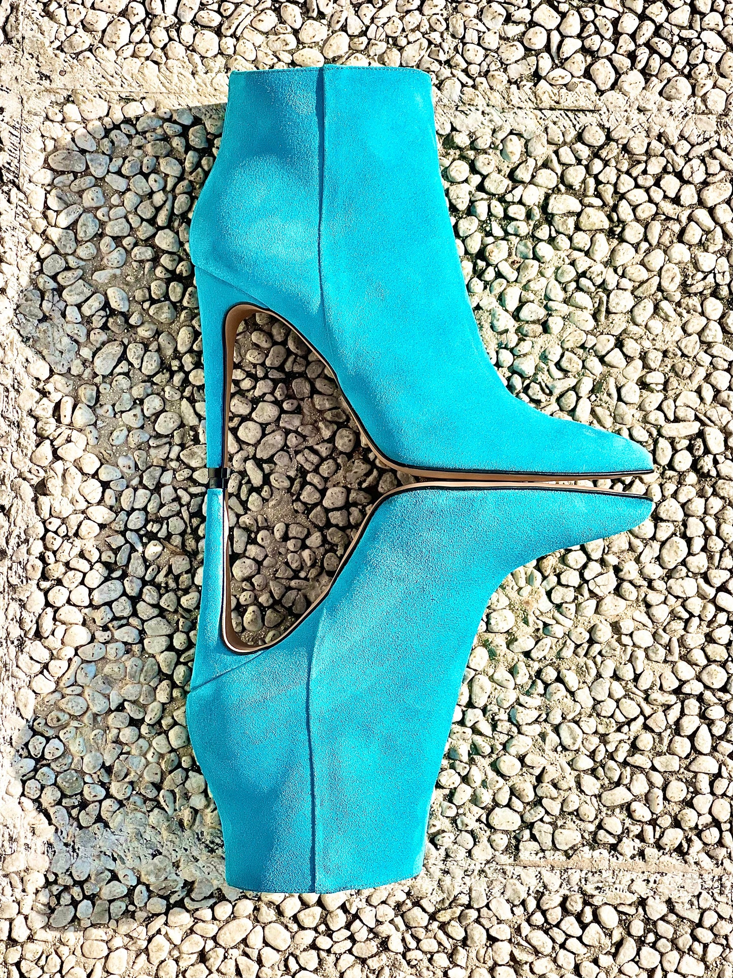 TITA EN DAIM TURQUOISE