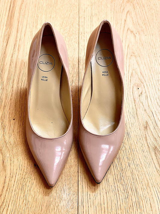 JOAN NUDE PATENT LEATHER