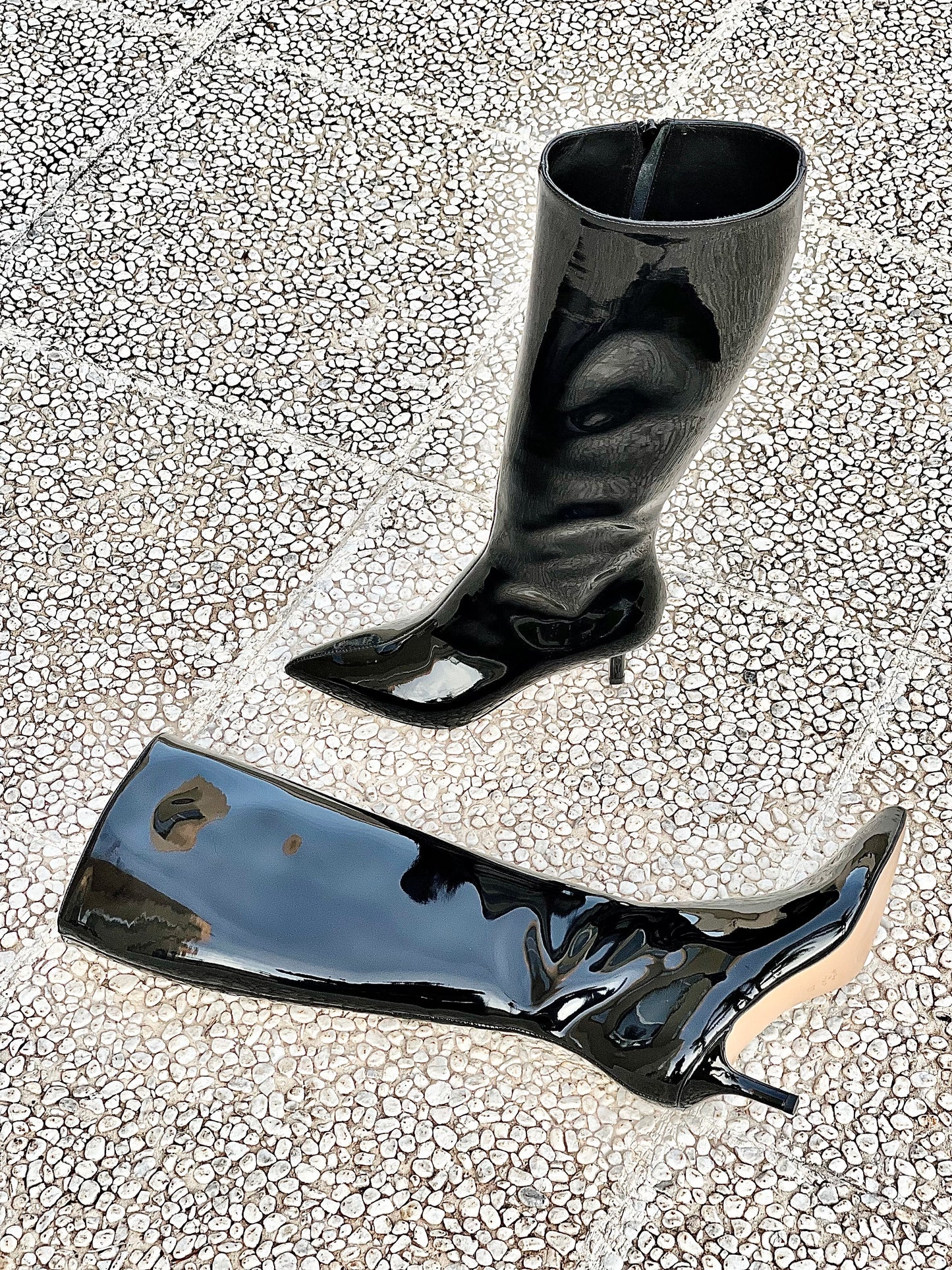 CUIR VERNI NOIR CANDY