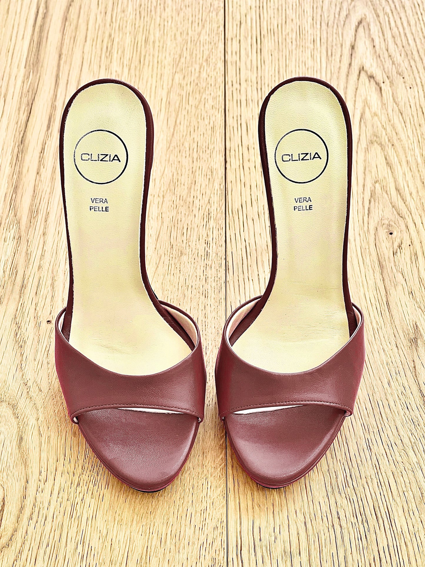 PRISCILLA CUIR MARRON