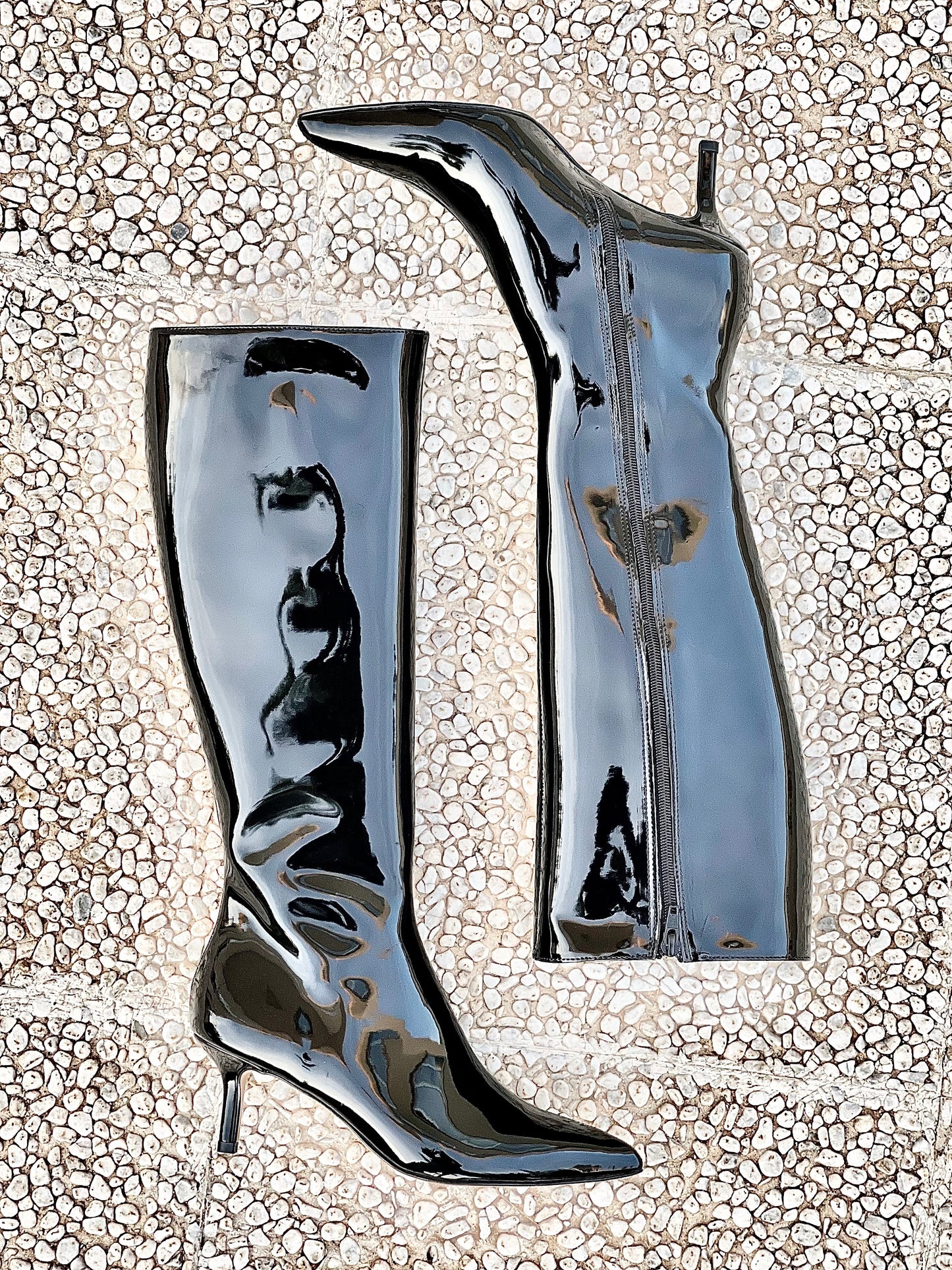 CUIR VERNI NOIR CANDY