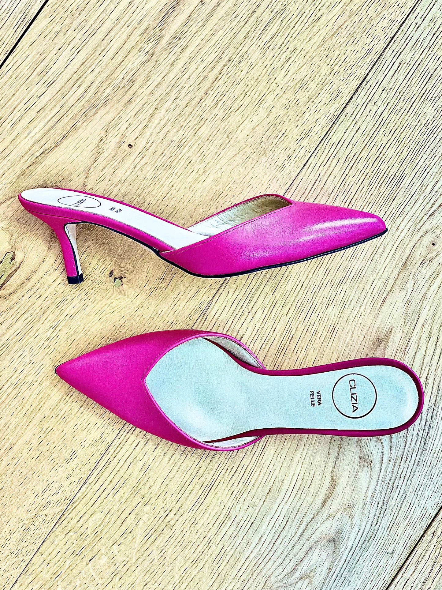 VIKY CUIR FUCHSIA