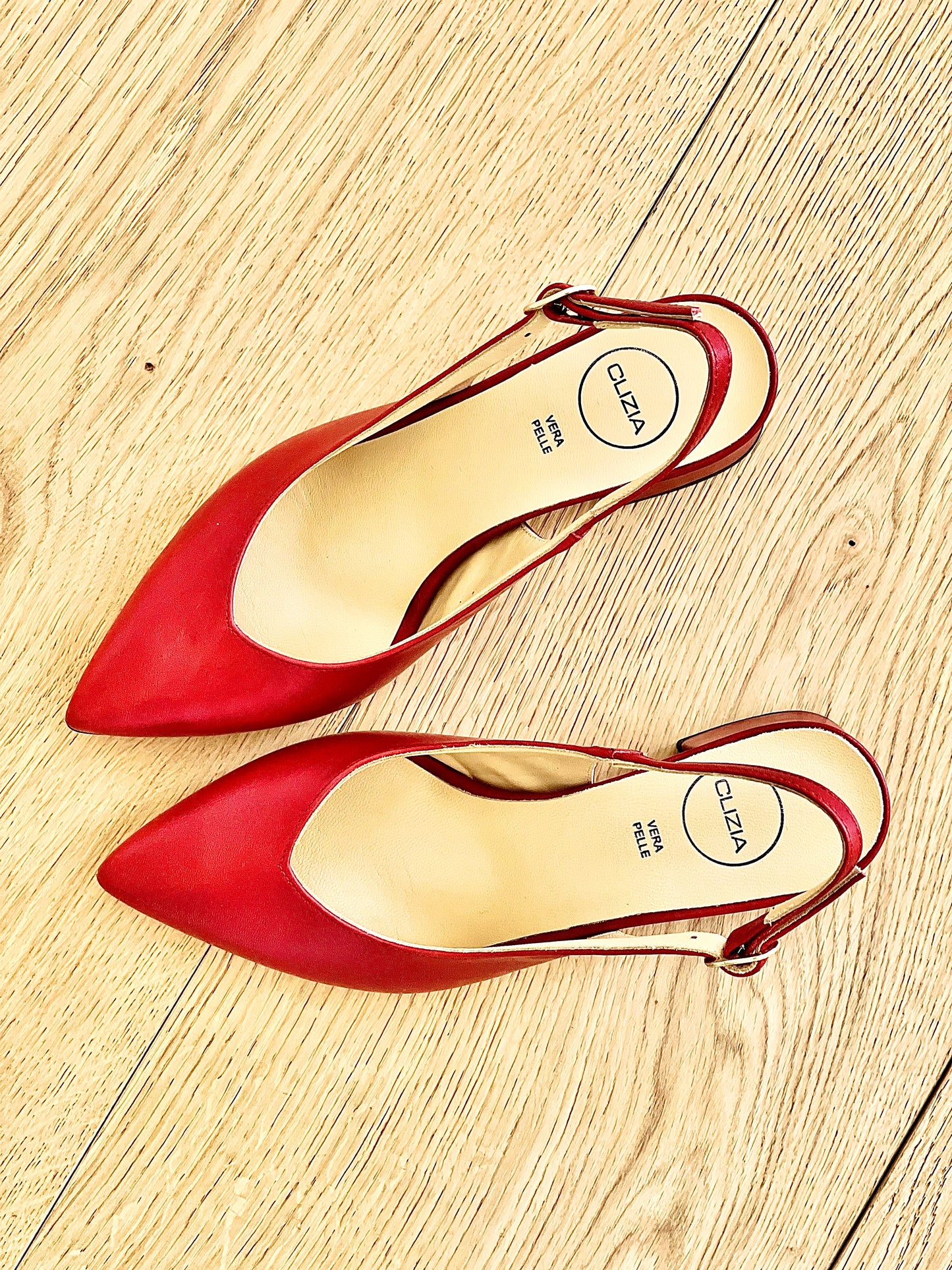 OLGA CUIR ROUGE