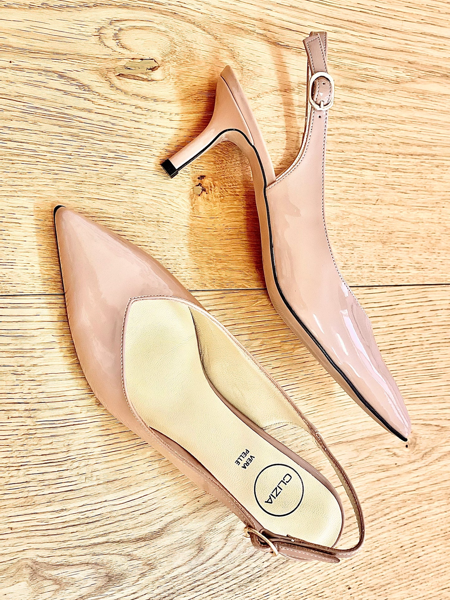 TANIA NUDE PATENT LEATHER