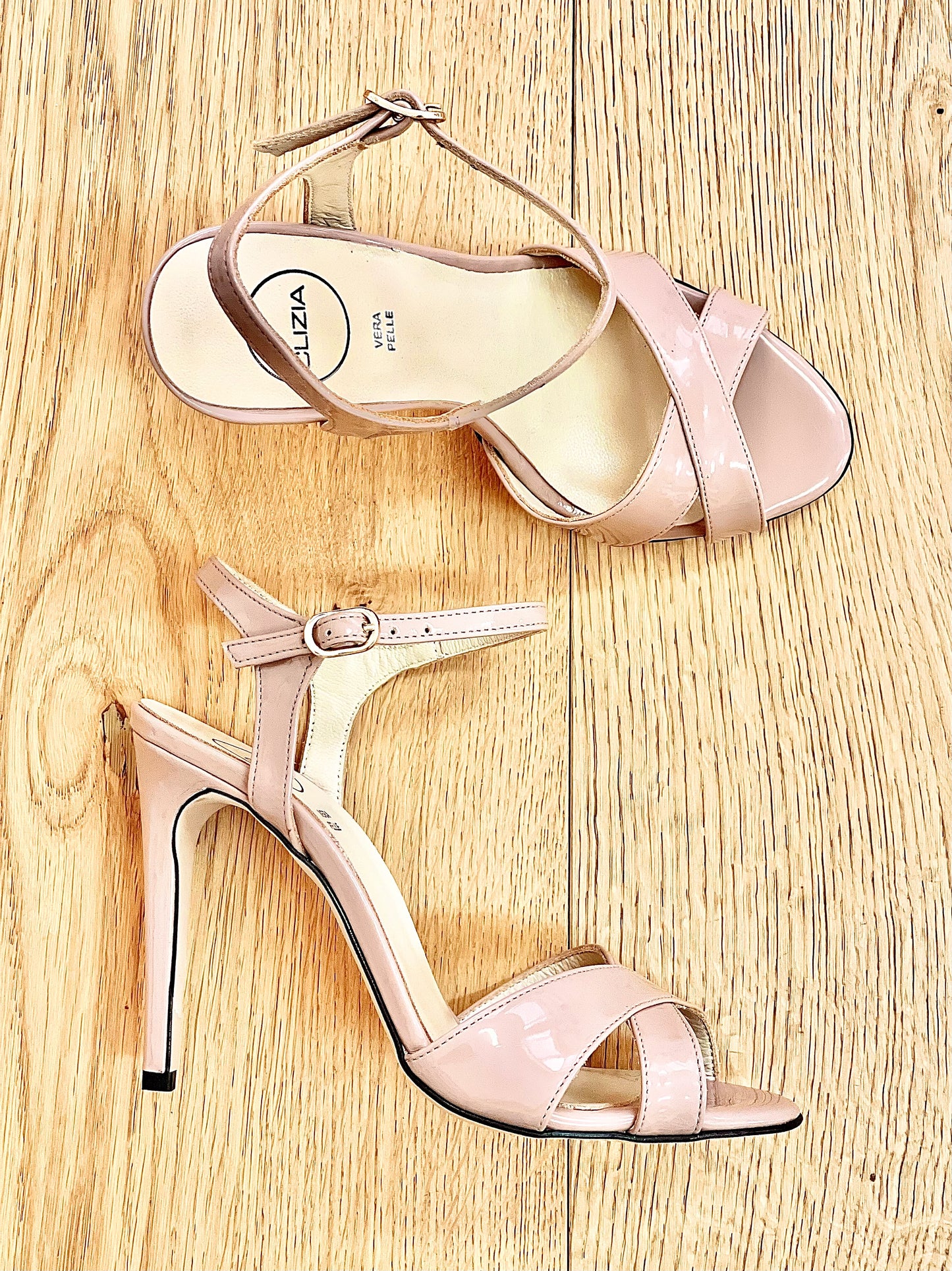 LAYLA NUDE PATENT LEATHER