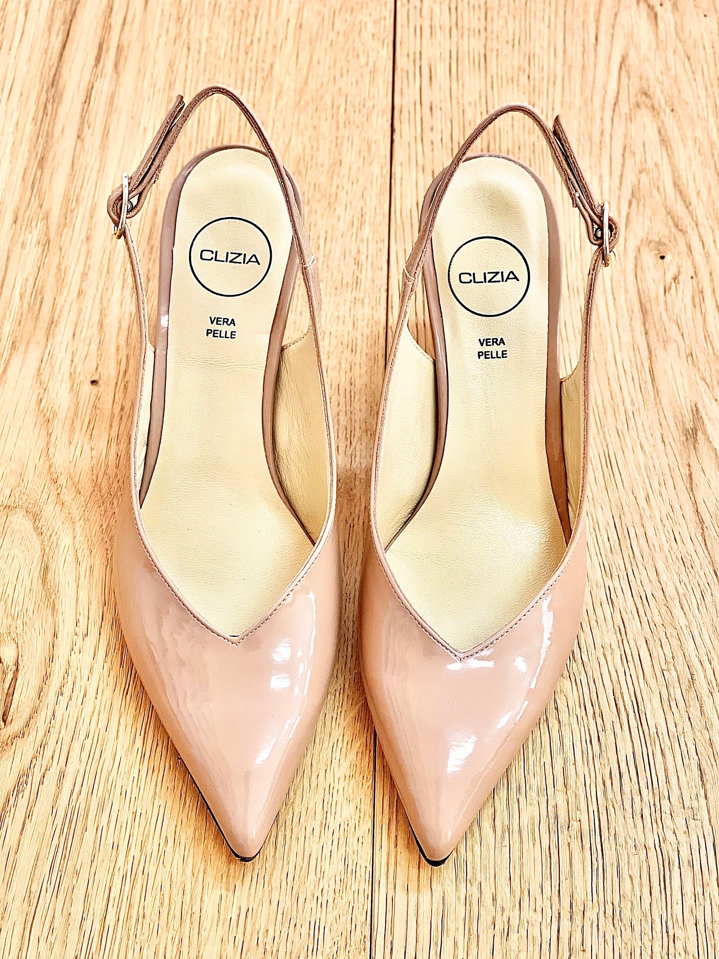 TANIA NUDE PATENT LEATHER