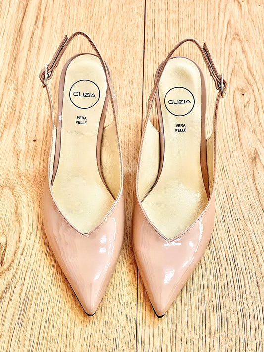 TANIA NUDE PATENT LEATHER