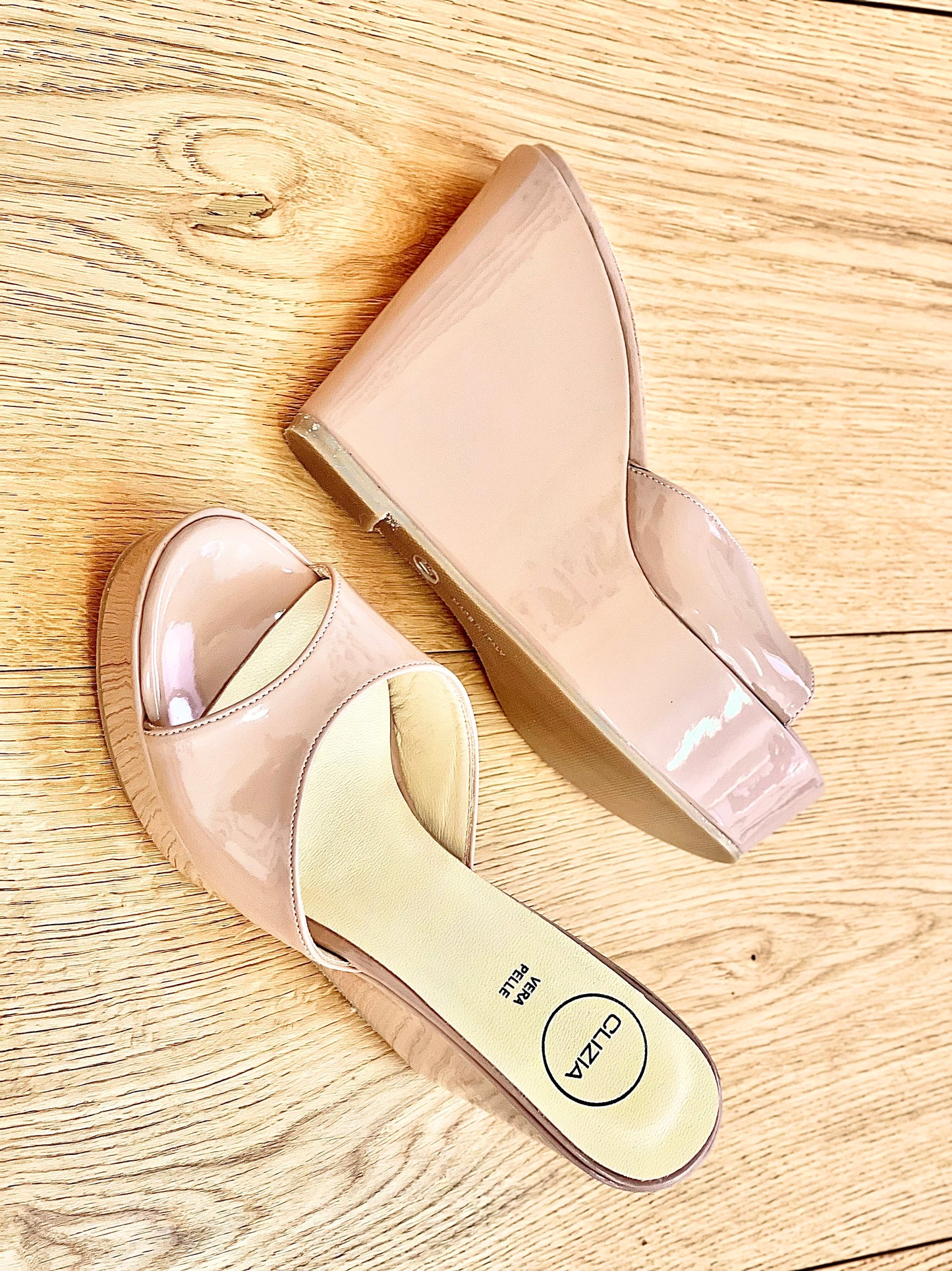 ALLISON NUDE PATENT LEATHER