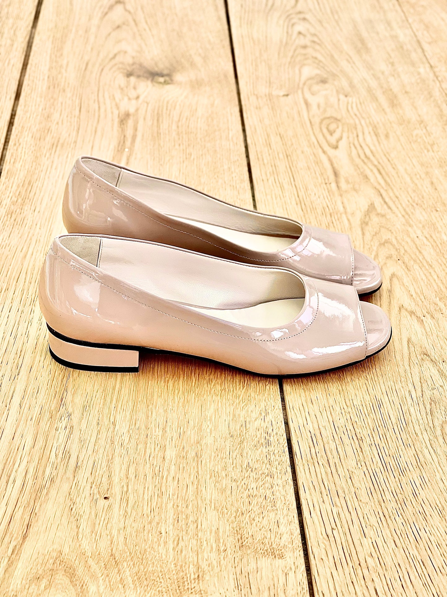 NICOLE NUDE PATENT LEATHER