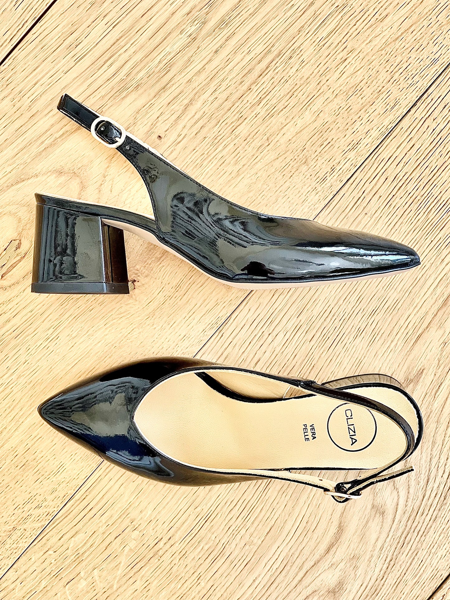 OLGA CUIR VERNI NOIR