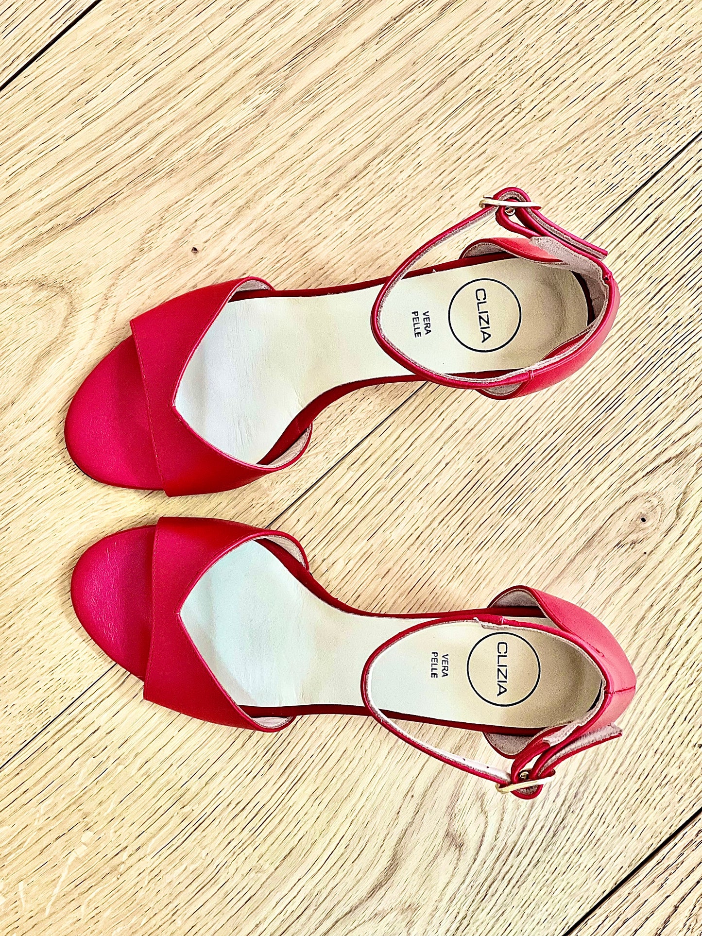 SHYLA CUIR ROUGE