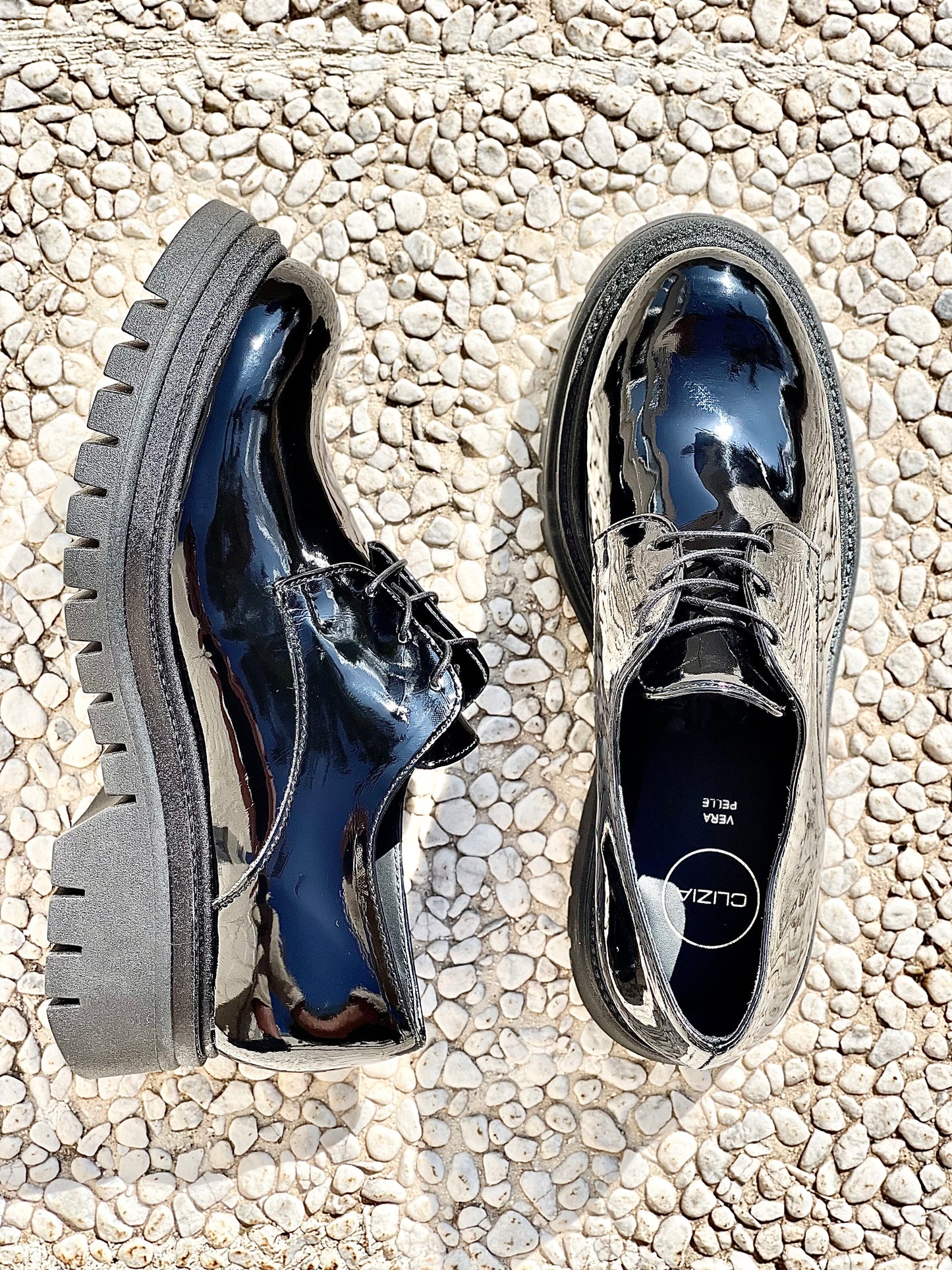 ZADY NOIR CUIR VERNI