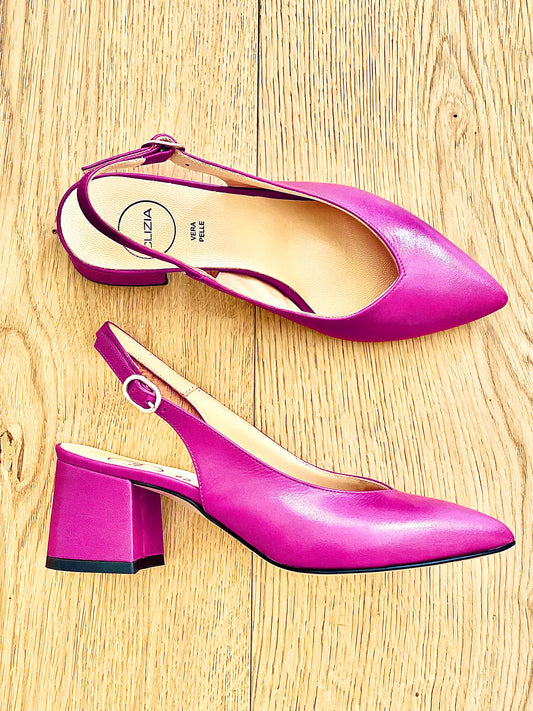 OLGA CUIR FUCHSIA