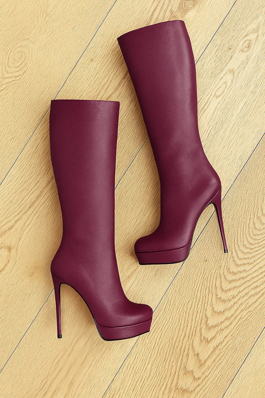 URSULA BORDEAUX LEDER