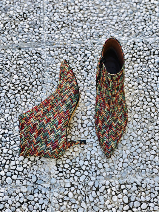 TIET JACQUARD ZIGZAG