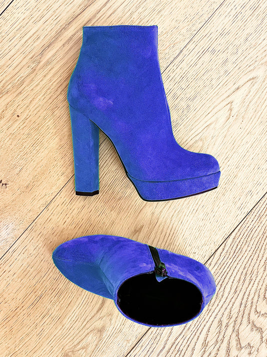 BLAUW SUEDE BOB