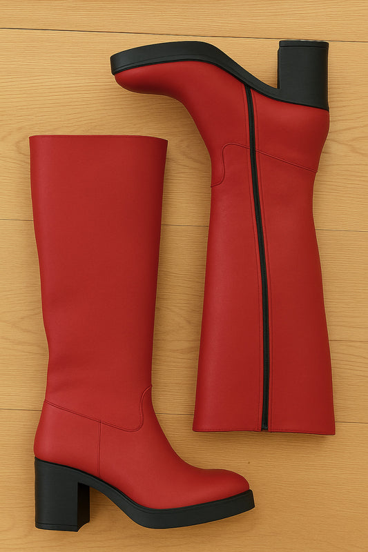 KARIM SKÓRZANY CZERWONY