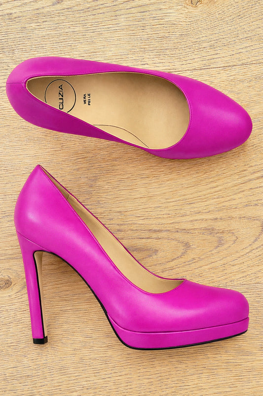 ANNA SKÓRA W KOLORZE FUCHSIA