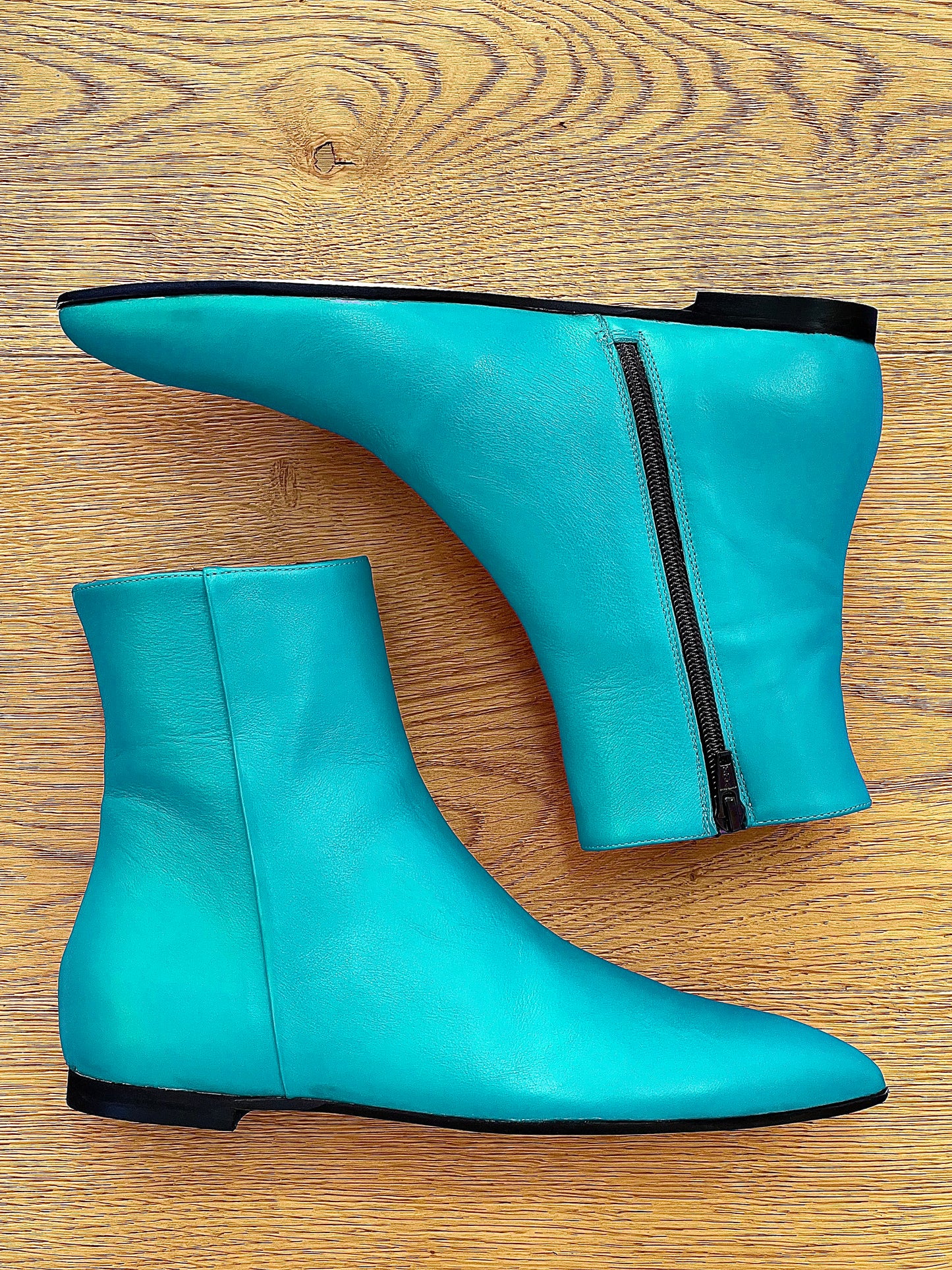 GERRI LEATHER BLUE